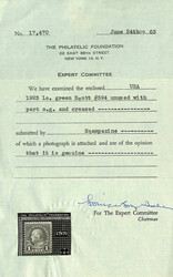 1923, 1¢ Franklin, rotary press coil waste, perf. 11 (Scott 594), ...