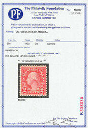 1923, 2¢ Washington, rotary press coil waste, perf. 11 (Scott 595), ...