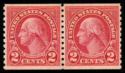 1929, 2¢ Washington, type II, rotary press coil, perf. 10 vertically ...