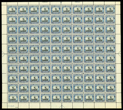 1925, Norse-American complete (Scott 620-621), full panes of 100, o.g ...