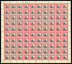 1925, Norse-American complete (Scott 620-621), full panes of 100, o.g ...