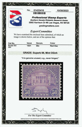 1931, 50¢ Arlington Amphitheater, rotary press printing (Scott 701), ...