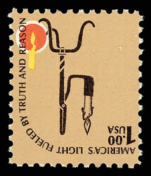 1979, $1 Rush Lamp, brown (engraved) inverted (Scott 1610c), o.g., ...