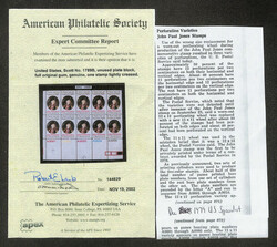 1979, 15¢ John Paul Jones, perf. 12 (Scott 1789B), magenta plate ...