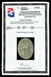 Sanitary Fair, Boston, Mass., 1864, 10¢ green (Scott WV3), o.g., ...