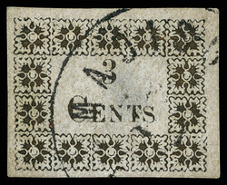 Madison Court House, Fla., 1861, 3¢ gold (Scott 3AX1), clearly ...