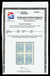 1861, 10¢ blue, Paterson printing (Scott 2), o.g., never hinged, ...