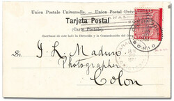 1904, 2c Map, rose (Scott 1), tied by a bar cancel and by Bohio & ...