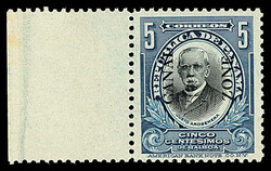 1915, 5c Arosemena, deep blue & black, type III overprint (Scott 48), ...