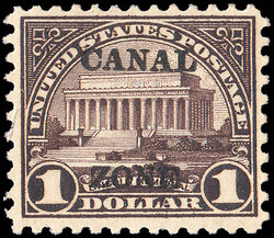 1924-25, overprints on U.S. definitives, flat "A", ½¢ to $1 ...
