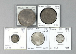Bolivia. Lot of 19th-early 20th Century Silver issues., Includes: 1/2 ...