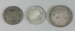 Bolivia. Republica. Melgarejo Silver Coinage Trio., 1/2 Melgarejo, ...