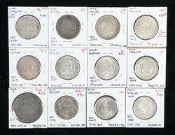 Colombia. Republica. Group of Silver issues, 1841-1947., Includes: ...