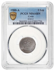 Crete. Prince George, High Commissioner (1898-1906). 2 Lepta, 1900 A. ...