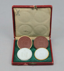1921 Lobau 700 Year Celebration Porcelain Commemorative Coin Set, in ...