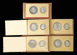 Malta. Sovereign Military Order. Group of 1964 two-piece Silver Proof ...