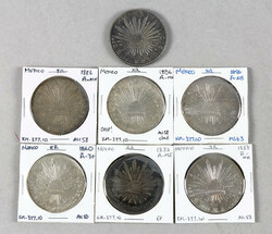 Mexico. Republica. Group of Mexico City Mint Cap 'n Rays Silver 8 ...