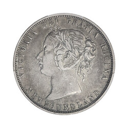 Newfoundland. Victoria (1837-1901). 50 Cents, 1874 PCGS XF45, ...