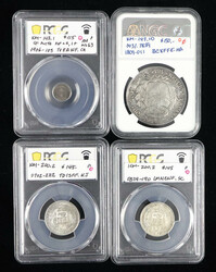 Peru. Republica. Group of encapsulated 19th Century Silver issues., ...