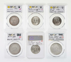 Philippines. U.S. Administration. Group of graded Silver 50 Centavos ...