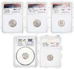 Philippines. U.S. Administration. Group of graded 5 Centavos and ...