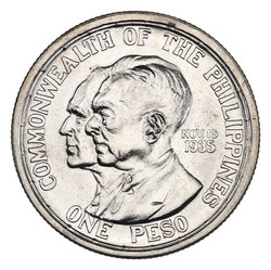 Philippines. U.S. Administration. Silver Peso, 1936. (KM-178), ...