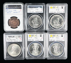 South Africa. ZAR-Elizabeth II. Group of encapsulated coins., ZAR. ...