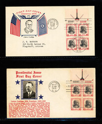 1938, Presidential Issue, ½¢ to $5 complete, first day coveres ...