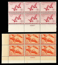 Federal Duck Stamp, 1943/1955, $1 & $2 Issues, Plate Blocks (Scott ...