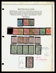 Bechuanaland Collection, 1886/1949, Mostly mint on pages with some ...