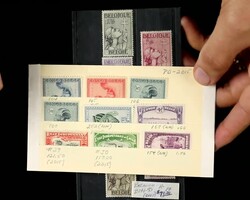 Belgium & Colonies, "The Real Deal" All-Mint Holding in Glassines & ...