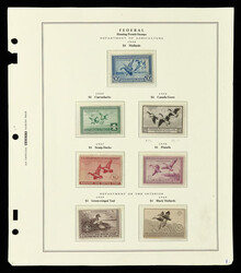 United States, Almost complete Federal Ducks 1934-2021, Scott ...