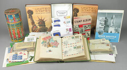 United States, Interesting balance lot 1905-1955, scrapbook from the ...