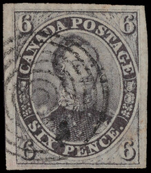 1851, Prince Albert, 6d slate violet, on laid paper, imperforate ...