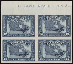 1927, 12¢ Confederation, imperf. (Scott 145a), o.g., very lightly ...