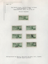 1934, Sphinx Letter Stamp, 1pi green, Small Collection (Scott M7), ...
