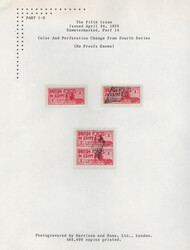 1935 (Apr), Sphinx Letter Stamp, 1pi carmine, perf 13½ x 14, Small ...