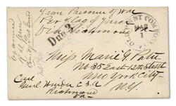 Richland Jail, Columbia S.C., "from Prisoner of War per flag of truce ...