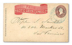 California Cover Collection, 1850's-1880's, 16 including manuscript ...
