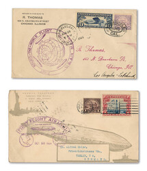 Zeppelin Flown Covers, 1925-1933, consisting of Apr. 15 1925 on the ...