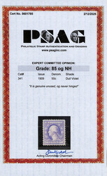 1909, 50¢ violet, D.L. watermark (Scott 341), o.g., never hinged, ...