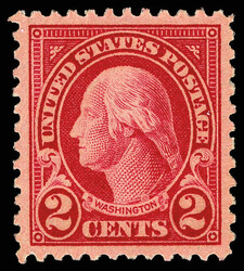1923, 2¢ Washington (Scott 554), o.g., never hinged, perfectly ...