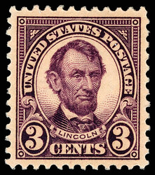 1923, 3¢ Lincoln (Scott 555), o.g., never hinged, a magnificent ...