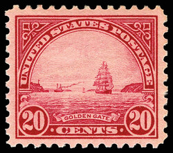 1923, 20¢ Golden Gate (Scott 567), o.g., never hinged, ...