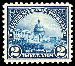 1923, $2 U.S. Capitol (Scott 572), o.g., never hinged, pristine with ...