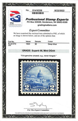 1923, $2 U.S. Capitol (Scott 572), o.g., never hinged, pristine with ...