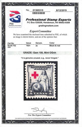 1931, 2¢ Red Cross (Scott 702), o.g., never hinged, a simply ...