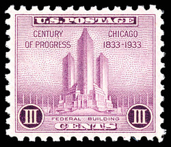 1933, 3¢ Century of Progress (Scott 729), o.g., never hinged, a ...
