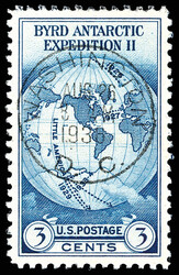 1933, 3¢ Byrd Antarctic (Scott 733), Post Office fresh with crisp ...
