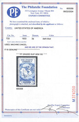 1933, 3¢ Byrd Antarctic (Scott 733), Post Office fresh with crisp ...